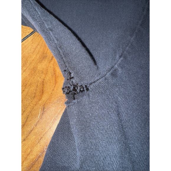 Vintage Bald Eagle USA Flag Graphic T-Shirt Men’s Medium Blue 19x25 Patriotic - Picture 3 of 6